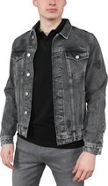 Malelions Signature DenimJacket - Matt Grey/Neon Red - S