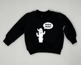 Sweater wanna hug? - Zwart, 80