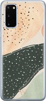 Samsung Galaxy S20 siliconen hoesje - Abstract peach - Soft Case Telefoonhoesje - Multi - Print