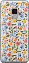 Samsung Galaxy S9 siliconen hoesje - Romantische bloemen - Soft Case Telefoonhoesje - Multi - Bloemen