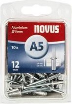 Novus 110030692 Blindklinknagel (Ø x l) 5 mm x 12 mm Aluminium Aluminium 70 stuk(s)