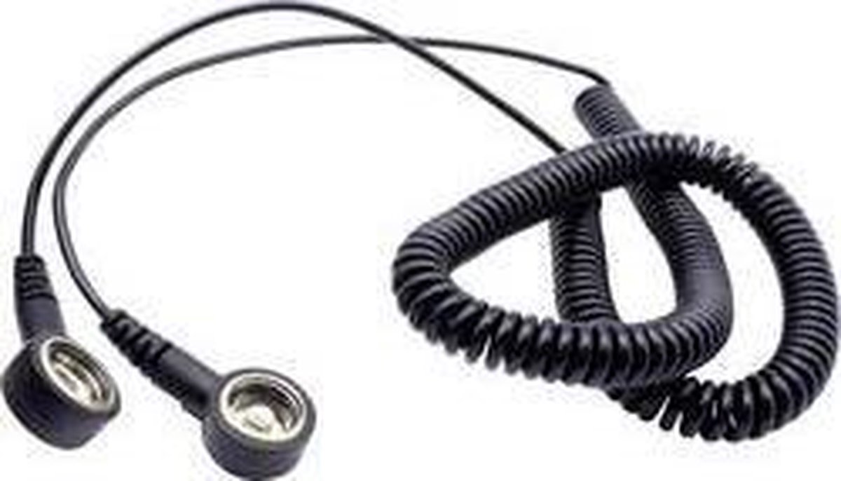 Quadrios ESD-aardingskabel 3.60 m Drukknop 10 mm