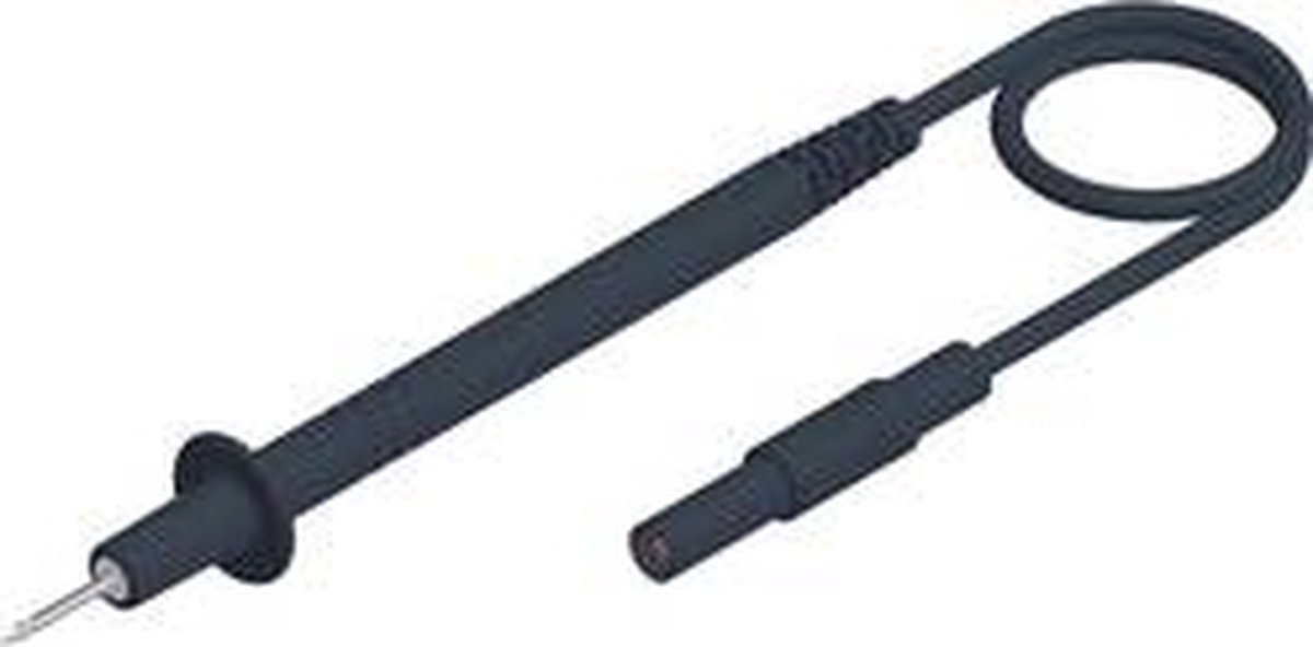 SKS Hirschmann PL 2700 S sw Meetsnoer Testpunt 4mm-stekker 1.00 m Zwart 1 stuk(s)