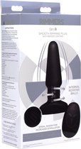 Slim R Smooth Rimming Plug with Remote Control - Black - Butt Plugs & Anal Dildos - Anal Vibrators