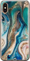 iPhone X/XS hoesje - Magic marble - Soft Case Telefoonhoesje - Marmer - Multi
