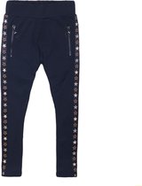 DJ Dutchjeans meisjes joggingbroek met sterretjes bies Navy