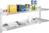 Royal Catering Wandrek - Wandkast - 2 planken - 140 cm