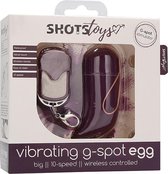 Wireless Vibrating G-Spot Egg - Big - Purple - G-Spot Vibrators - Eggs - Shots Toys New - Easter eggs