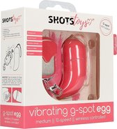 Wireless Vibrating G-Spot Egg - Medium - Pink - G-Spot Vibrators - Eggs - Shots Toys New - Easter eggs