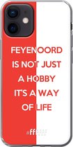 6F hoesje - geschikt voor iPhone 12 Mini -  Transparant TPU Case - Feyenoord - Way of life #ffffff