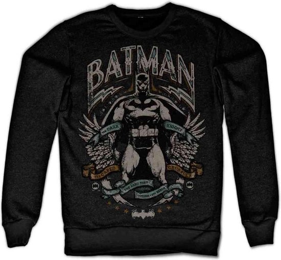 DC Comics Batman Sweater/trui -M- Dark Knight Crusader Zwart
