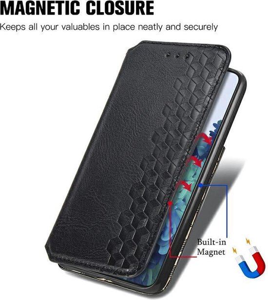 AA Commerce Telefoonhoesje - Book Case - Geschikt Voor Samsung Galaxy S21 Plus - Zwart - AA Commerce