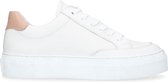 Sacha - Dames - Witte leren platform sneakers - Maat 38