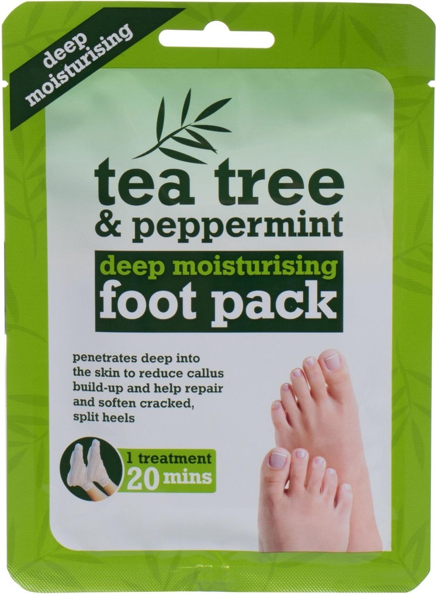 Goedkoopste XPel - Tea Tree & Peppermint Deep Moisturising Foot Pack - 1.0ks