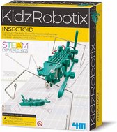 4M KIDZROBOTIX: INSECTOID, contient une structure mécanique du robot insecte, moteur, fils électriques, vis et instructions détaillées, fonctionne avec des piles AAA 1x1.5V (non incluses), boîte 24x16.5x6cm, 8+
