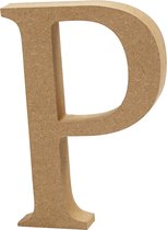 Letter, P, H: 13 cm, dikte 2 cm, 1 stuk