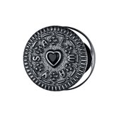 Koekje bedel zirkonia | oreo koekje bead | Zilverana | geschikt voor Biagi , Pandora , Trollbeads armband | 925 zilver
