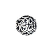 Multi hartjes bedel | heart bead | Zilverana | geschikt voor Biagi , Pandora , Trollbeads armband | 925 zilver