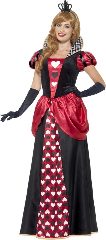 SMIFFY'S - Lang hartenkoningin kostuum voor vrouwen - XXL