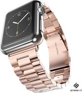 Stalen Smartwatch bandje - Geschikt voor Apple Watch stalen band - rosé goud - Strap-it Horlogeband / Polsband / Armband - Maat : 42 - 44 - 45mm