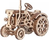Wooden City modelbouwpakket Tractor hout - 119mm hoog x 158mm breed x 72mm diep - naturel kleur