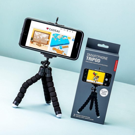 Kikkerland Flexibele tripod camera statief - Geschikt voor alle smartphones  -... | bol.com