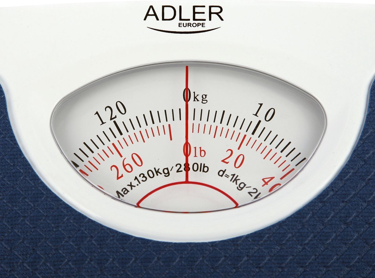 Adler Analoge weegschaal Blauw tot 130 kg
