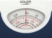 Adler - Analoge weegschaal - Blauw - tot 130 kg