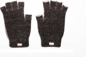 Possum/Merino Handschoenen - Korte Vingers - Black Marl