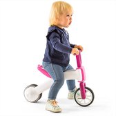 Chillafish Bunzi 2-en-1 draisienne et tricycle, pour enfants de 1 à 3 ans, tricycle pour enfants et vélo d'équilibre léger réglable en un, roues silencieuses, rose