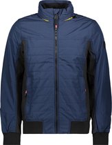 Twinlife Heren Hybrid Bomber - Jassen - Waterdicht - Vormvast - Blauw - M