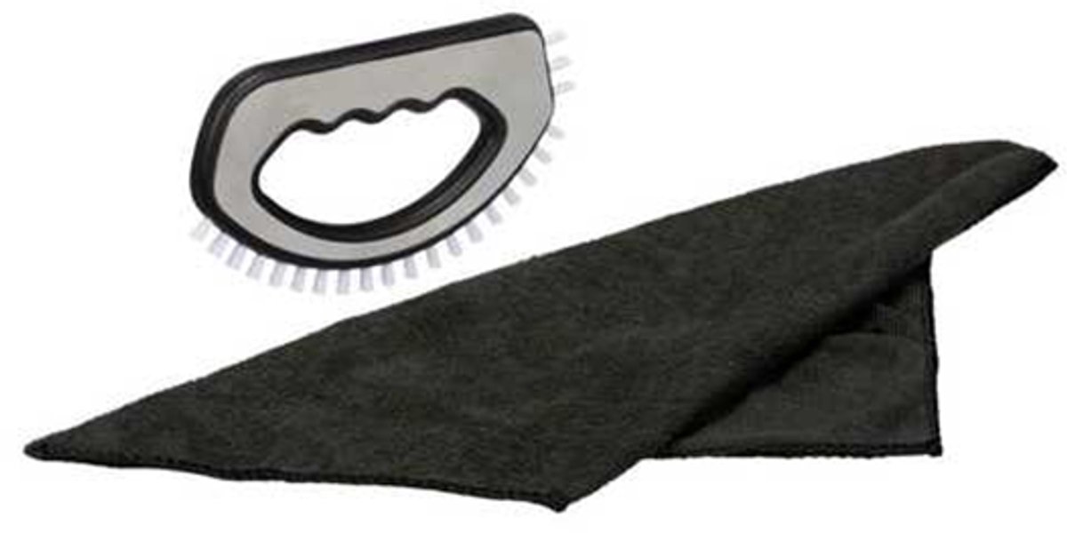 Aqualaser Grout Hero - Voegenborstel - Staalborstel - RVS - Inclusief Microvezeldoek