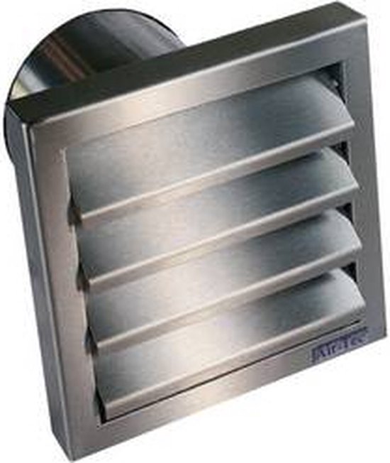 Wallair N31846 Hotte aspirante avec clapet anti-retour en acier inoxydable Convient pour diamètre de tuyau : 12,5 cm