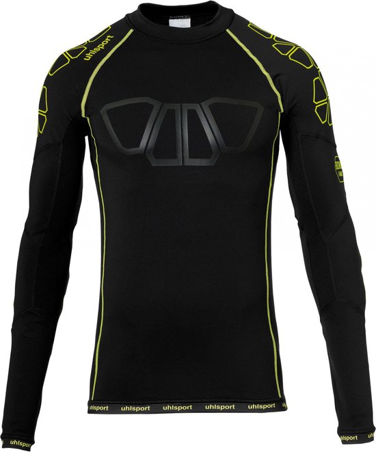 Foto: Uhlsport bionikframe baselayer heren zwart fluogeel maat xl