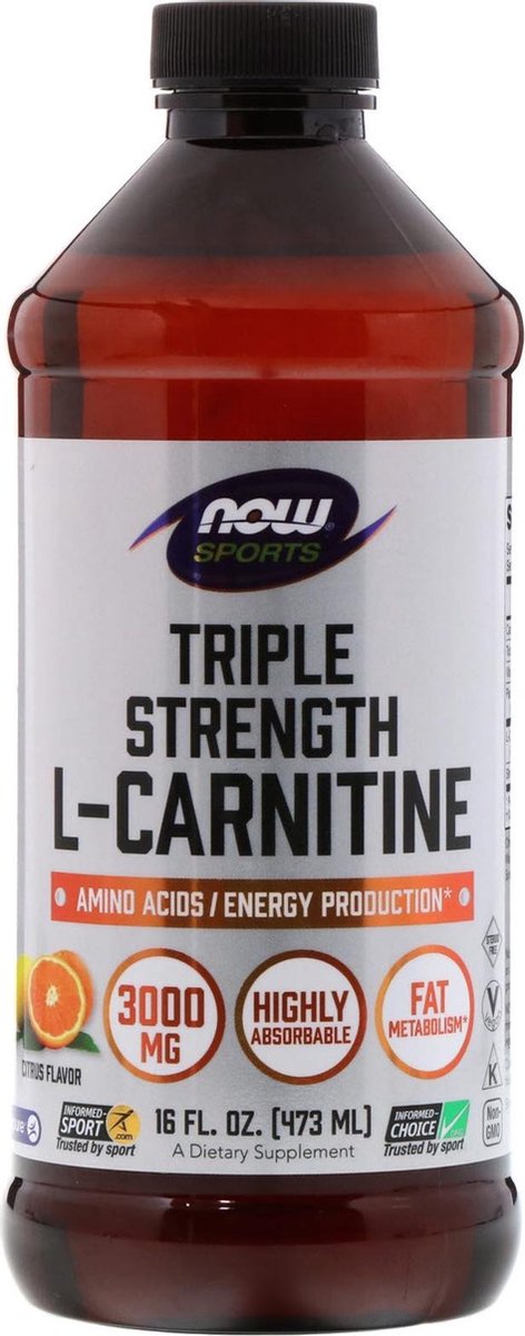 Liquid L-Carnitine Triple Strength 3000mg - 473 ml - Citrus