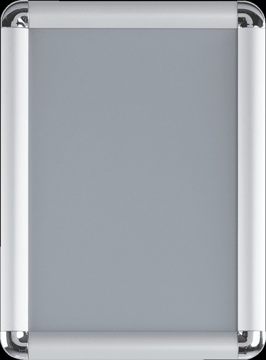 Aluminium kliklijst - 25 mm - ronde hoek A4 - 297 x 210 mm