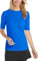 Coolibar - UV Zwemshirt voor dames - Hightide - Baja Blauw - maat XXL