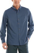 Coolibar - UV Overhemd voor heren - Aricia Sun Shirt - Navy - maat M
