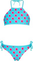 Snapper Rock UV bikini Kinderen Frambozen - Blauw - Maat 98-104