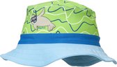 Playshoes - UV-zonnehoed voor jongens en meisjes - blauw-groen zeehond - maat L (53CM)
