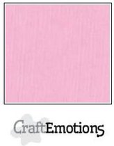 CraftEmotions linnenkarton 100 vel roze Bulk LC-38 30,5x30,5cm 250gr