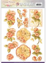 Pushout - Jeanine's Art - Vintage Flowers - Sweetheart Vintage