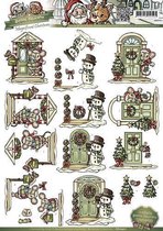 Christmas doors - Magnificent Christmas 3D-Knipvel Yvonne Creations 10 stuks