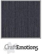 CraftEmotions linnenkarton 10 vel antraciet 27x13,5cm 250gr / LHC-72