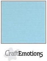 CraftEmotions linnenkarton 10 vel lichtblauw 30,5x30,5cm / LC-08