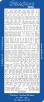 Starform Stickers Alphabet 15: Medium (10 PC) - Silver  - 1252.002 - 10X23CM