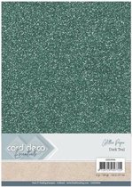 Card Deco Essentials Glitter Paper Dark Teal