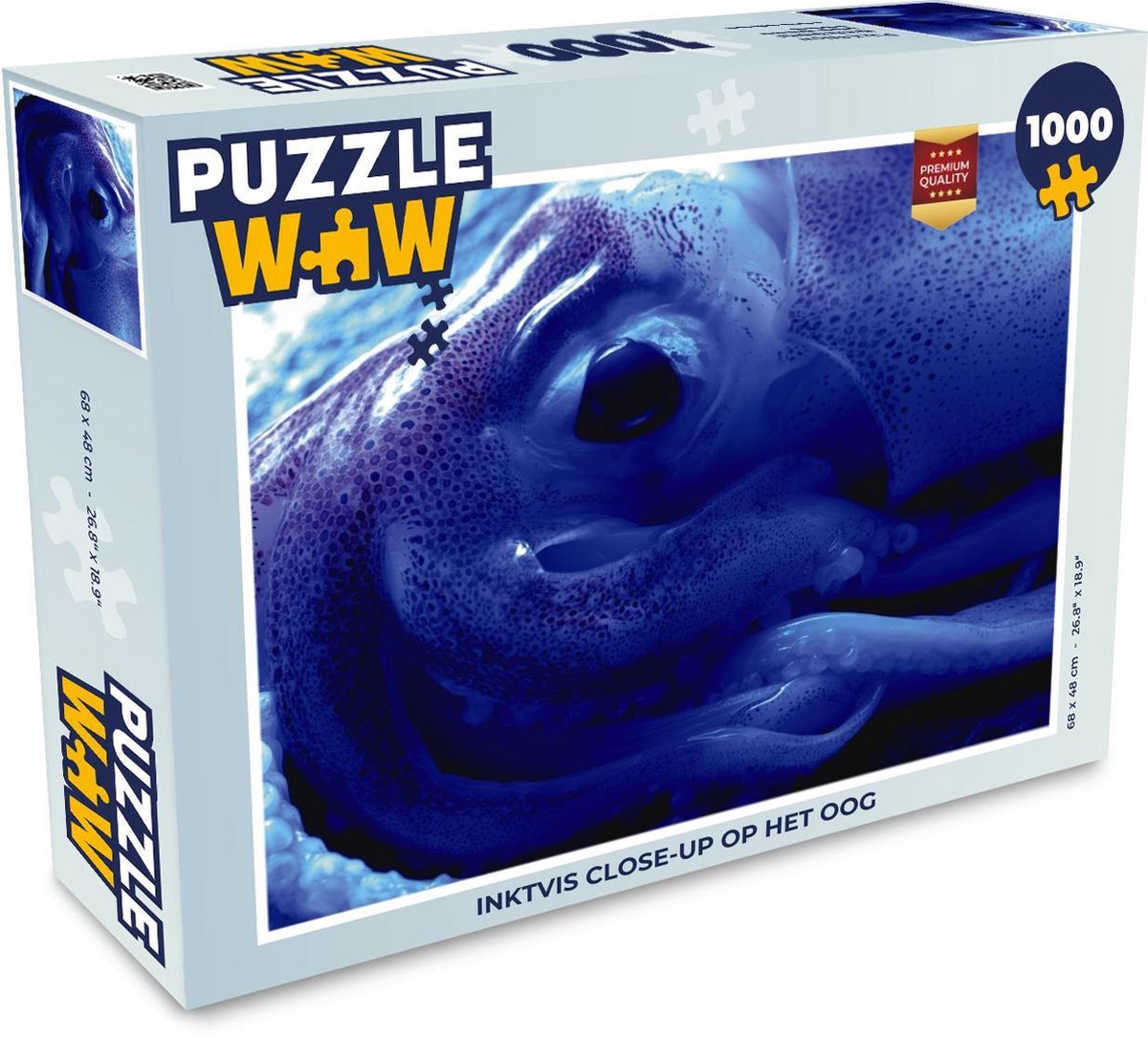 Puzzel Inktvis - Oog - Blauw - Legpuzzel - Puzzel 1000 stukjes volwassenen  | bol.com