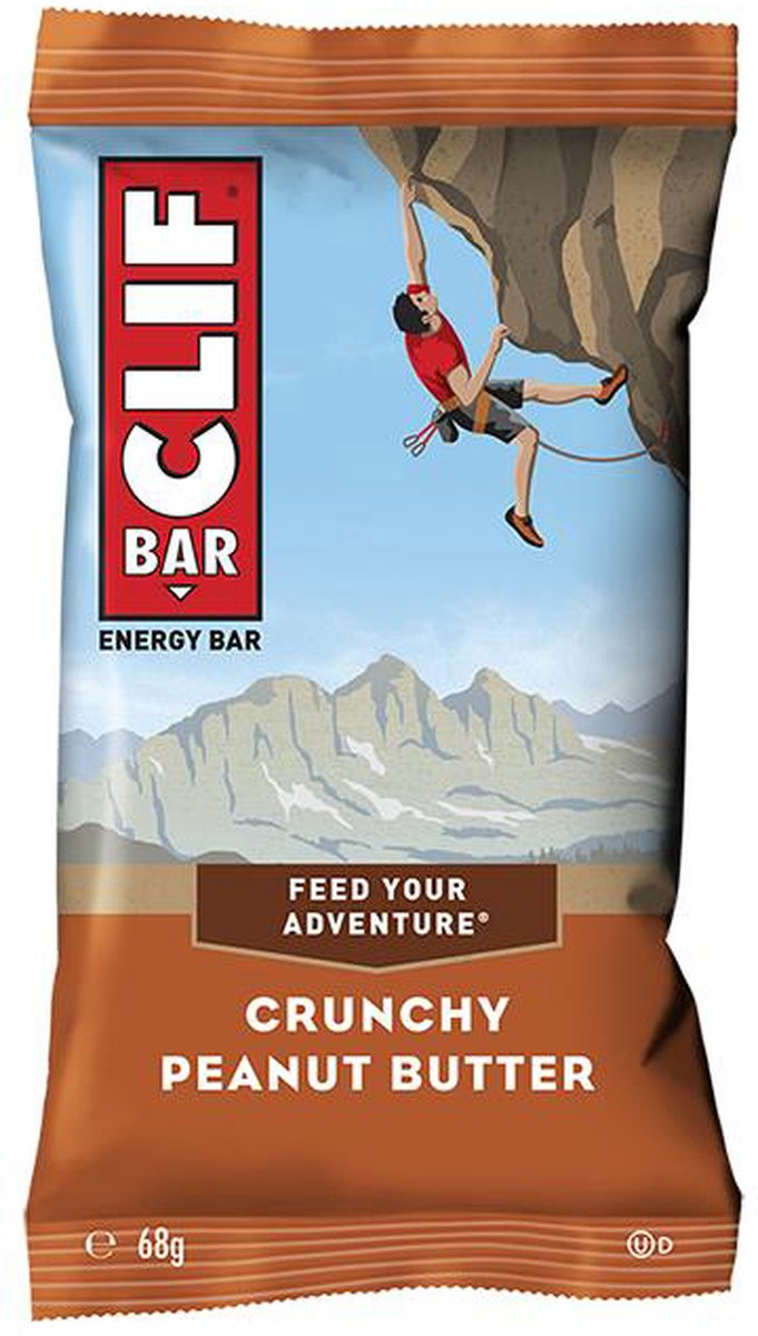 Clif Bar Energierepen - Energie & Muesli Repen - Chrunchy Peanut Buter Smaak - 816 Gram (12 doseringen)
