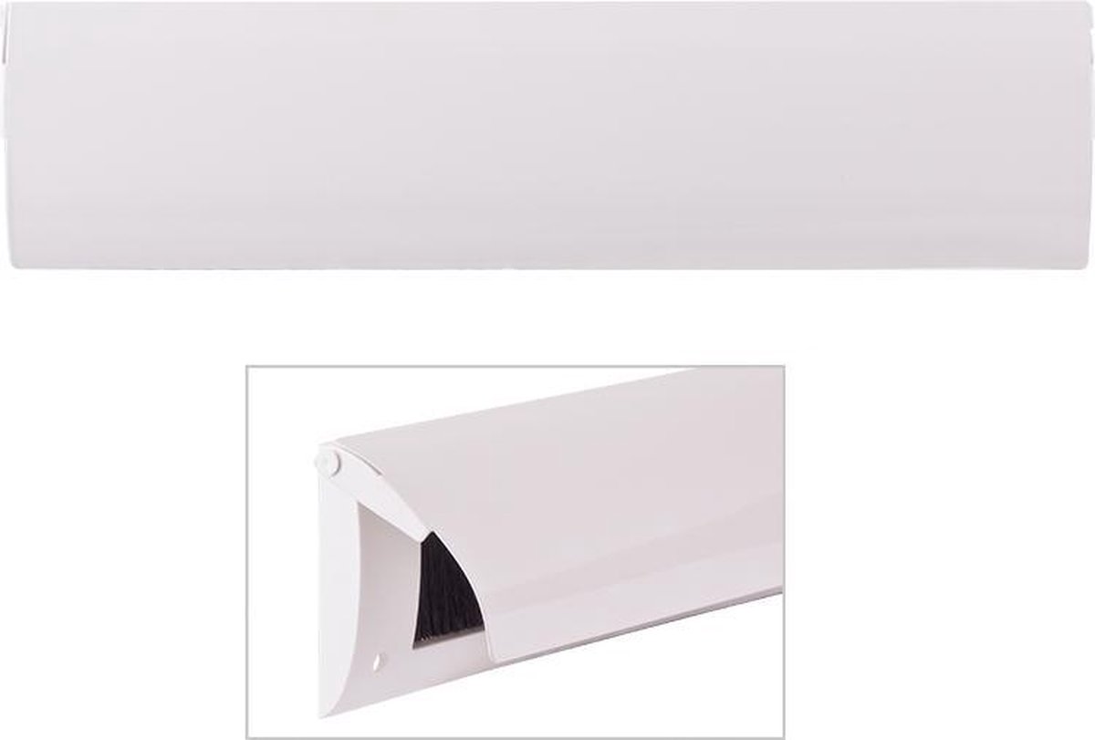 Tochtklep - Wit - Kunststof - door-line - 52.00.110 binnen